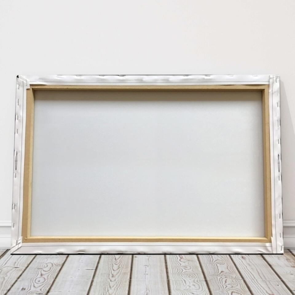 Plage | Toile prénoms personnalisable | Noir & Blanc